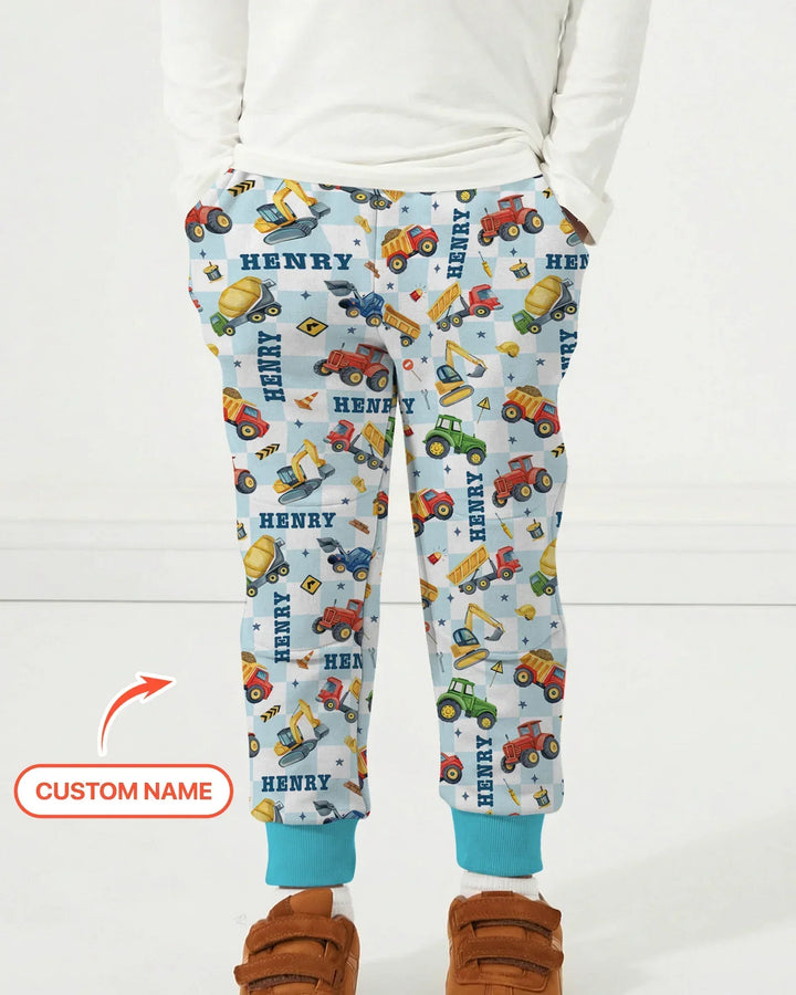 Under Construction Custom Name Bamboo Jogger