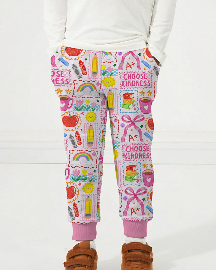 Kindness School Girl Bamboo Jogger