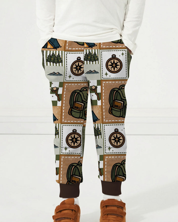 Camping Jesus Loves Me Bamboo Jogger