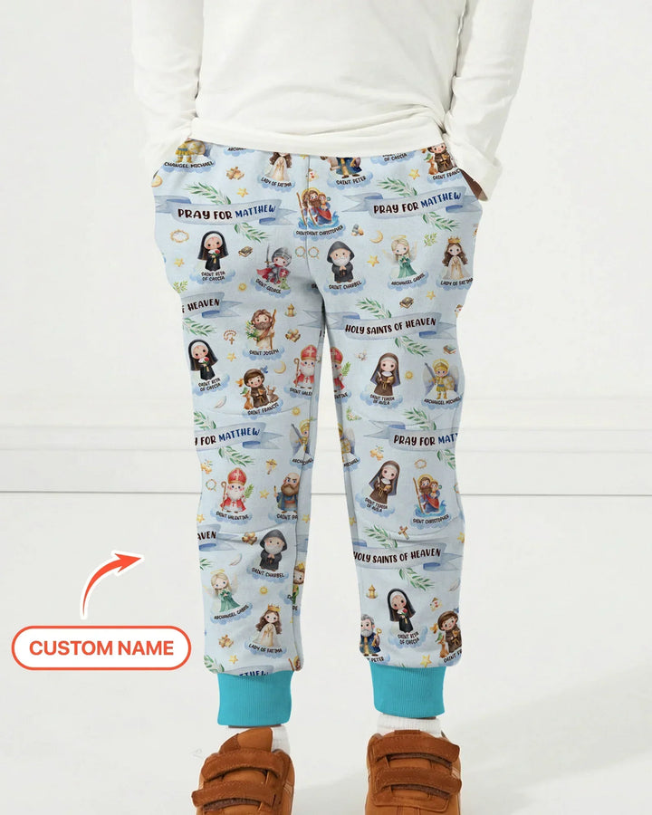 Holy Saints of Heaven Custom Name Bamboo Jogger
