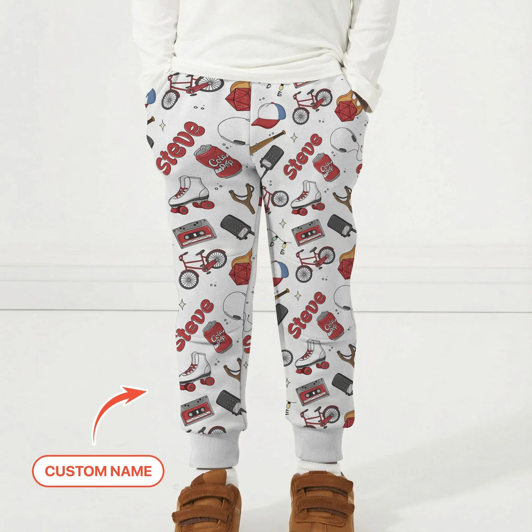 Custom Name Kids Adventure Bamboo Jogger