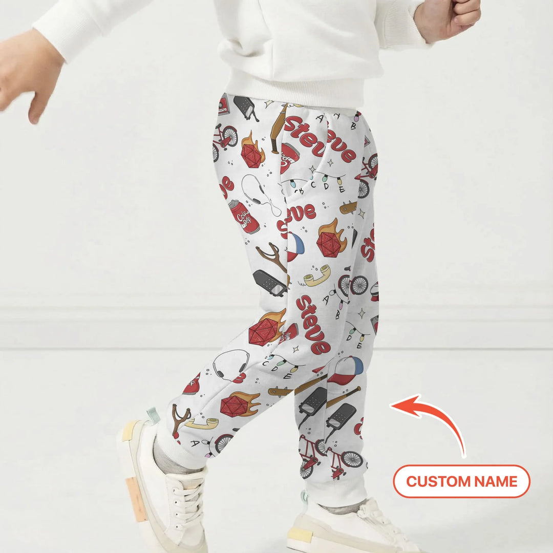 Custom Name Kids Adventure Bamboo Jogger