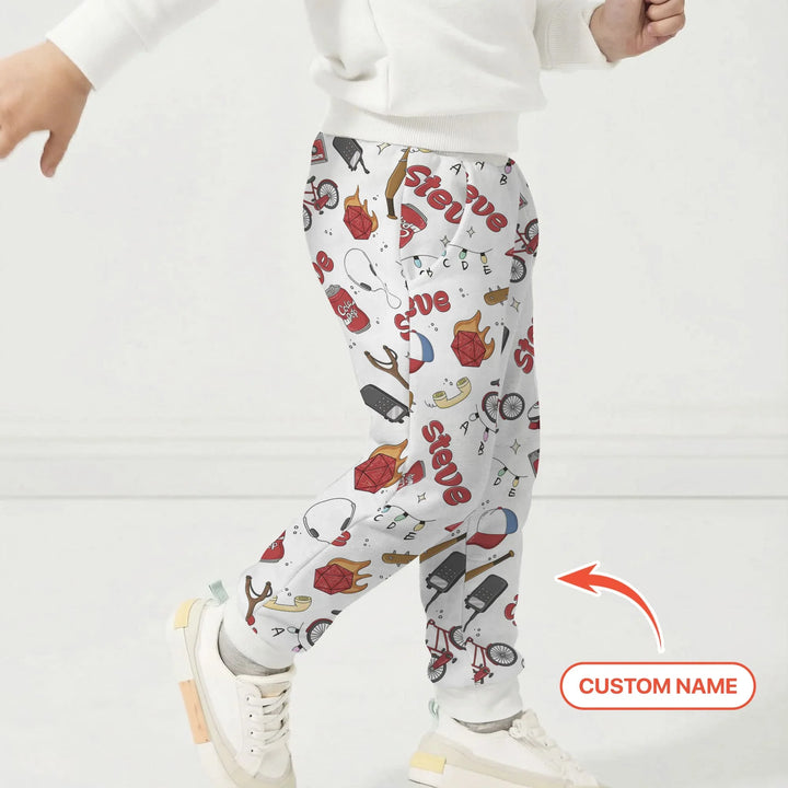 Custom Name Kids Adventure Bamboo Jogger