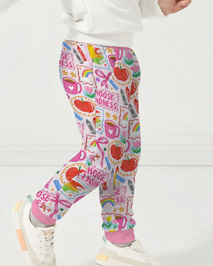 Kindness School Girl Bamboo Jogger
