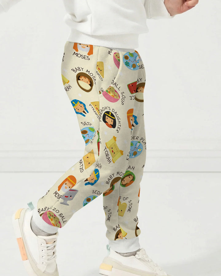 Cute Passover Characters Bamboo Jogger