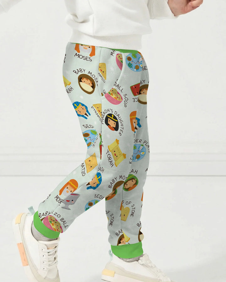 Cute Passover Characters Bamboo Jogger
