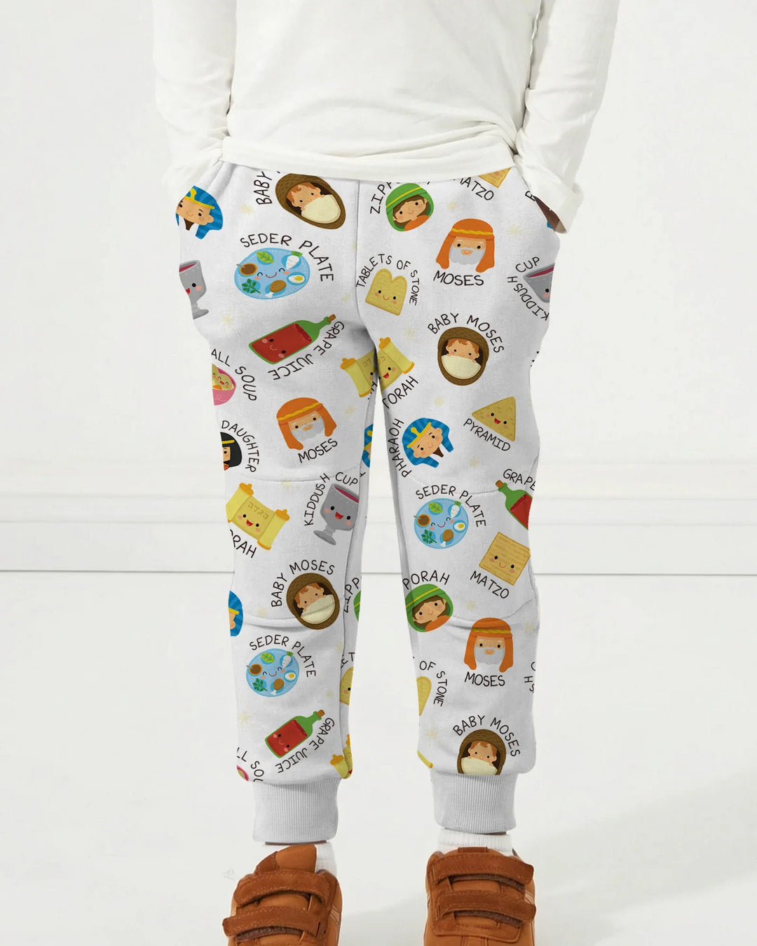 Cute Passover Characters Bamboo Jogger