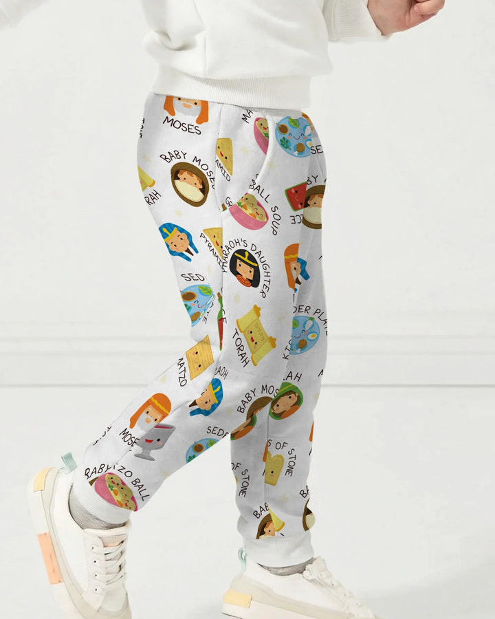 Cute Passover Characters Bamboo Jogger
