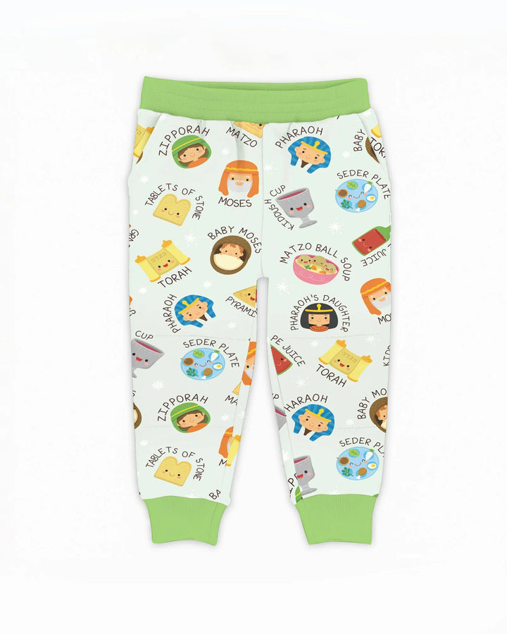 Cute Passover Characters Bamboo Jogger