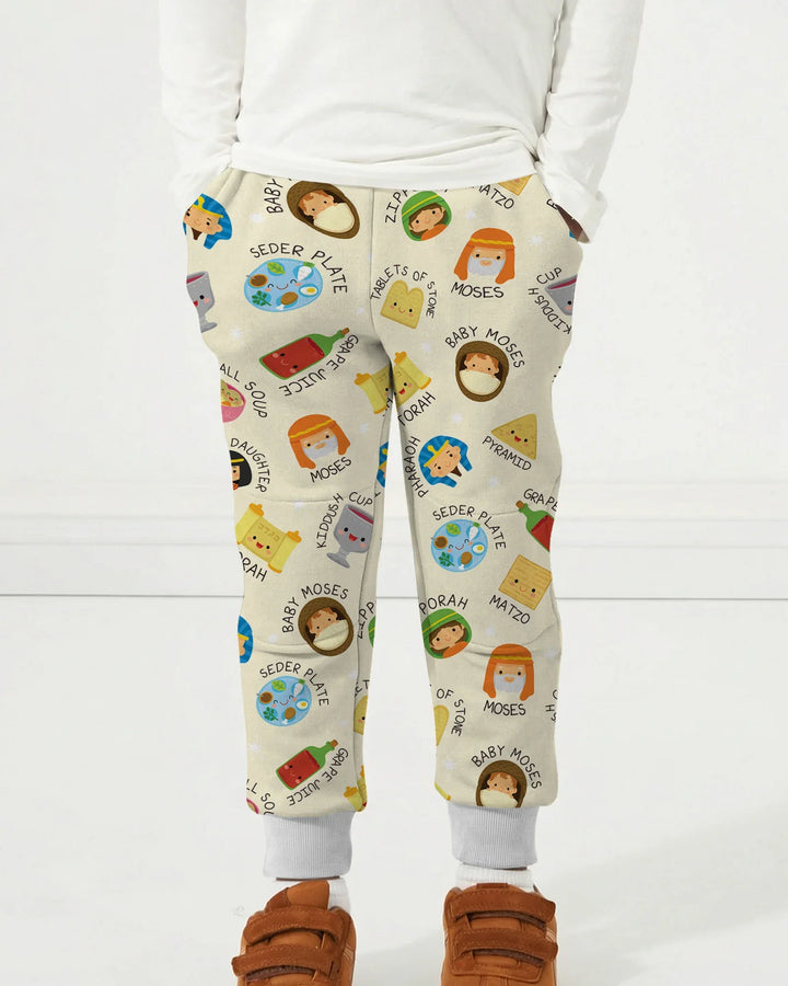 Cute Passover Characters Bamboo Jogger