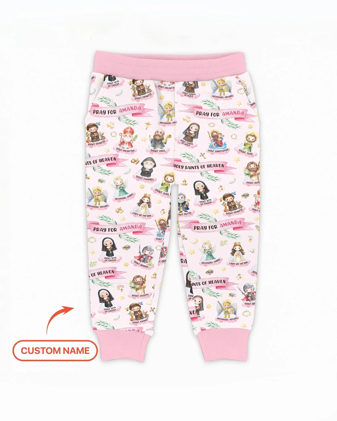 Holy Saints of Heaven Custom Name Bamboo Jogger