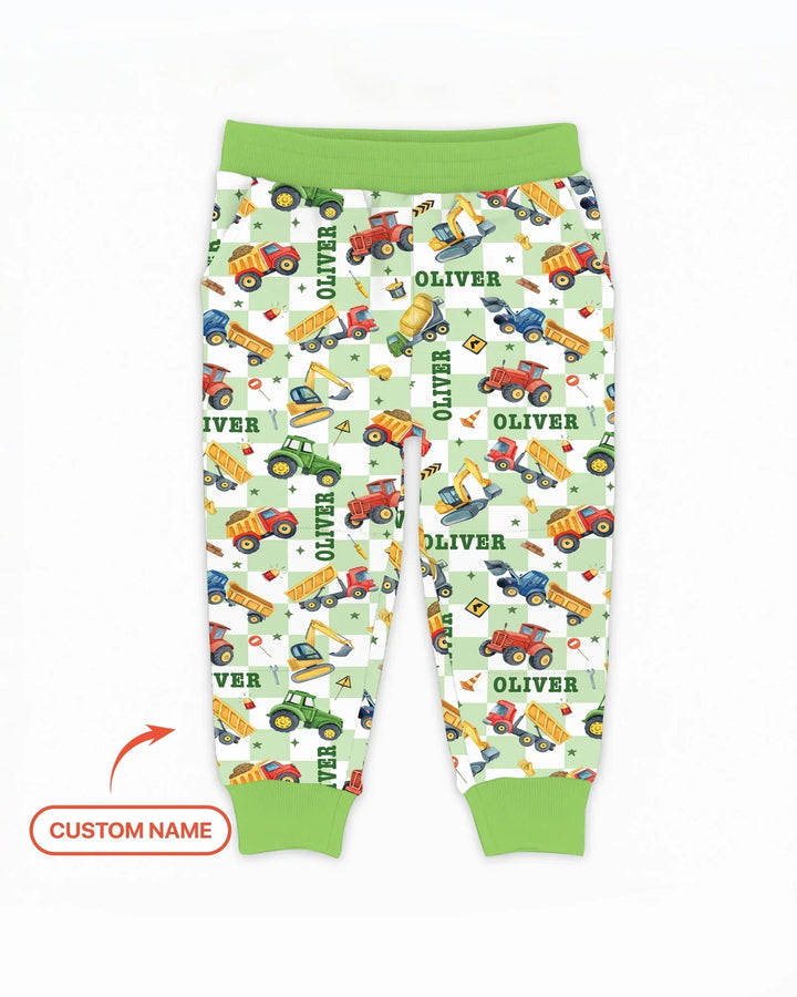 Under Construction Custom Name Bamboo Jogger