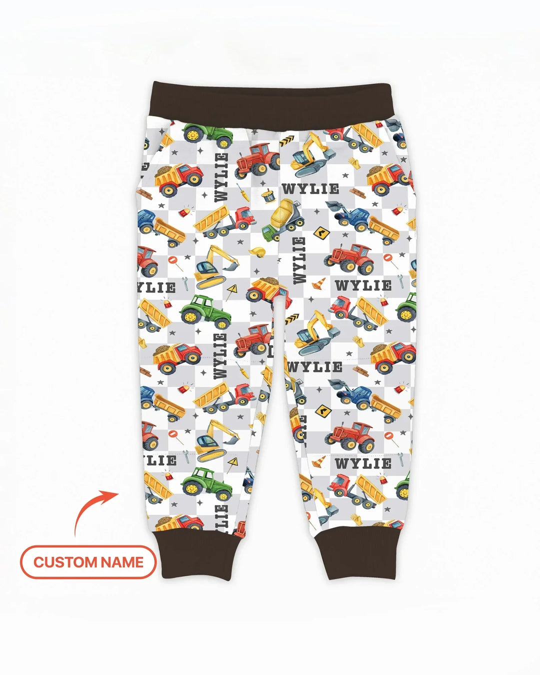 Under Construction Custom Name Bamboo Jogger