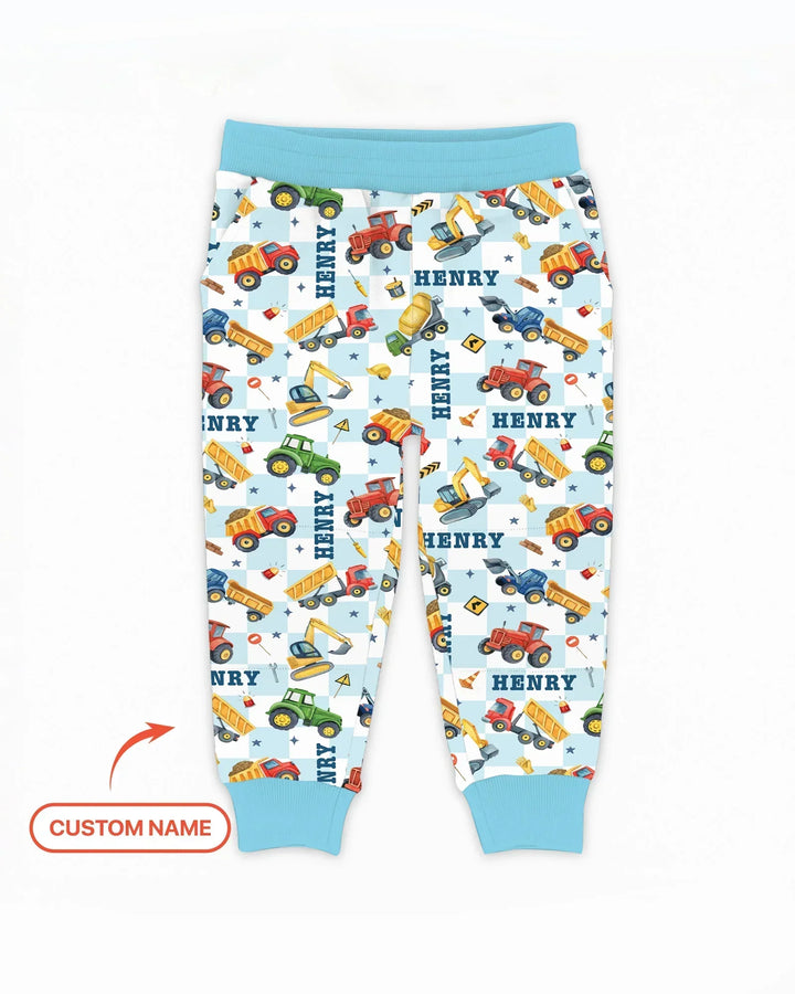 Under Construction Custom Name Bamboo Jogger