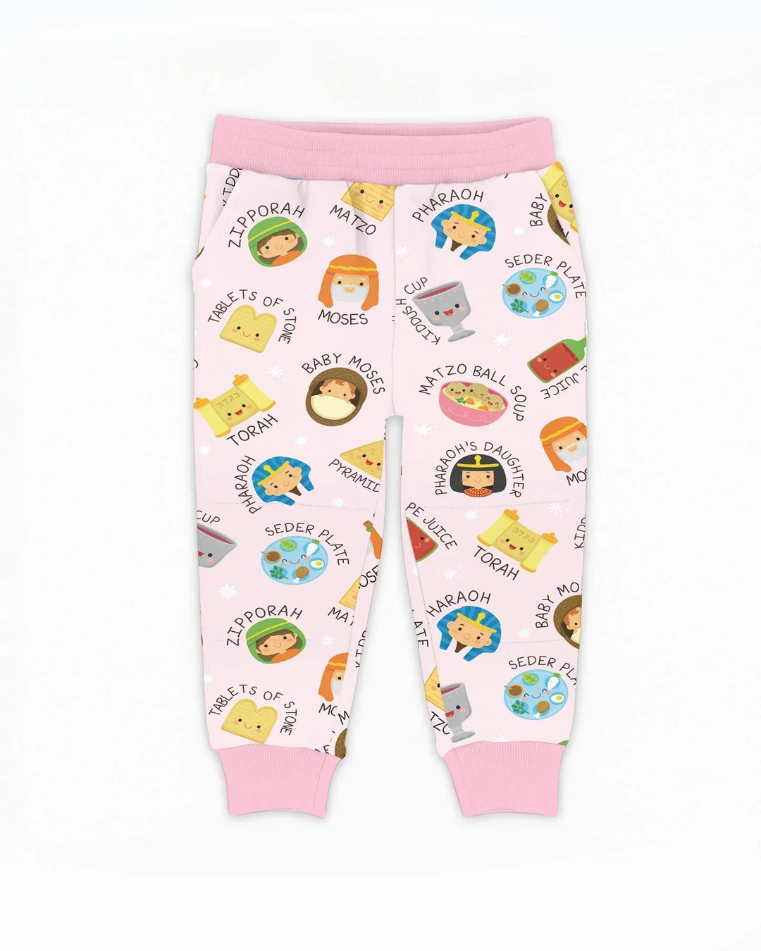 Cute Passover Characters Bamboo Jogger