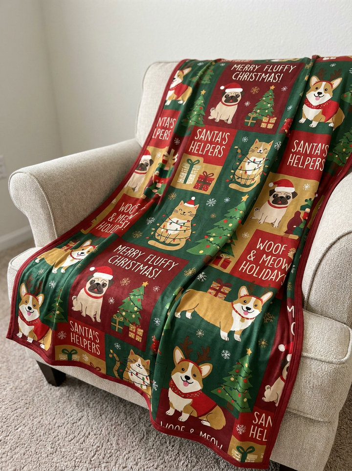 Jolly Paws Hugs Bamboo Blanket
