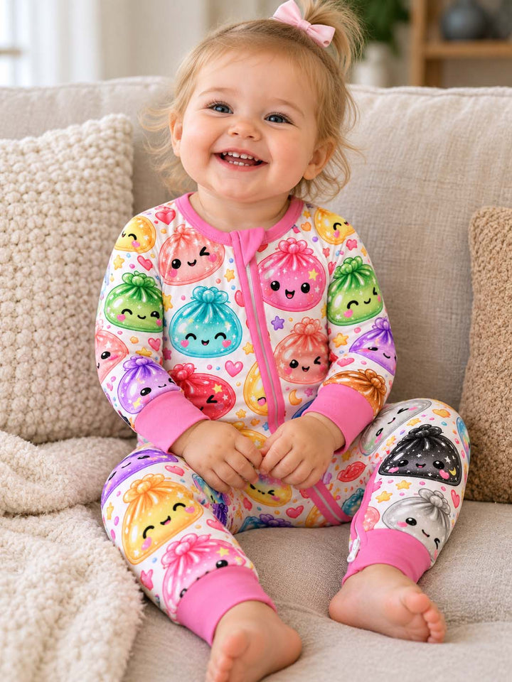 Kawaii Glitter Dumplings Bamboo Convertible Zippy