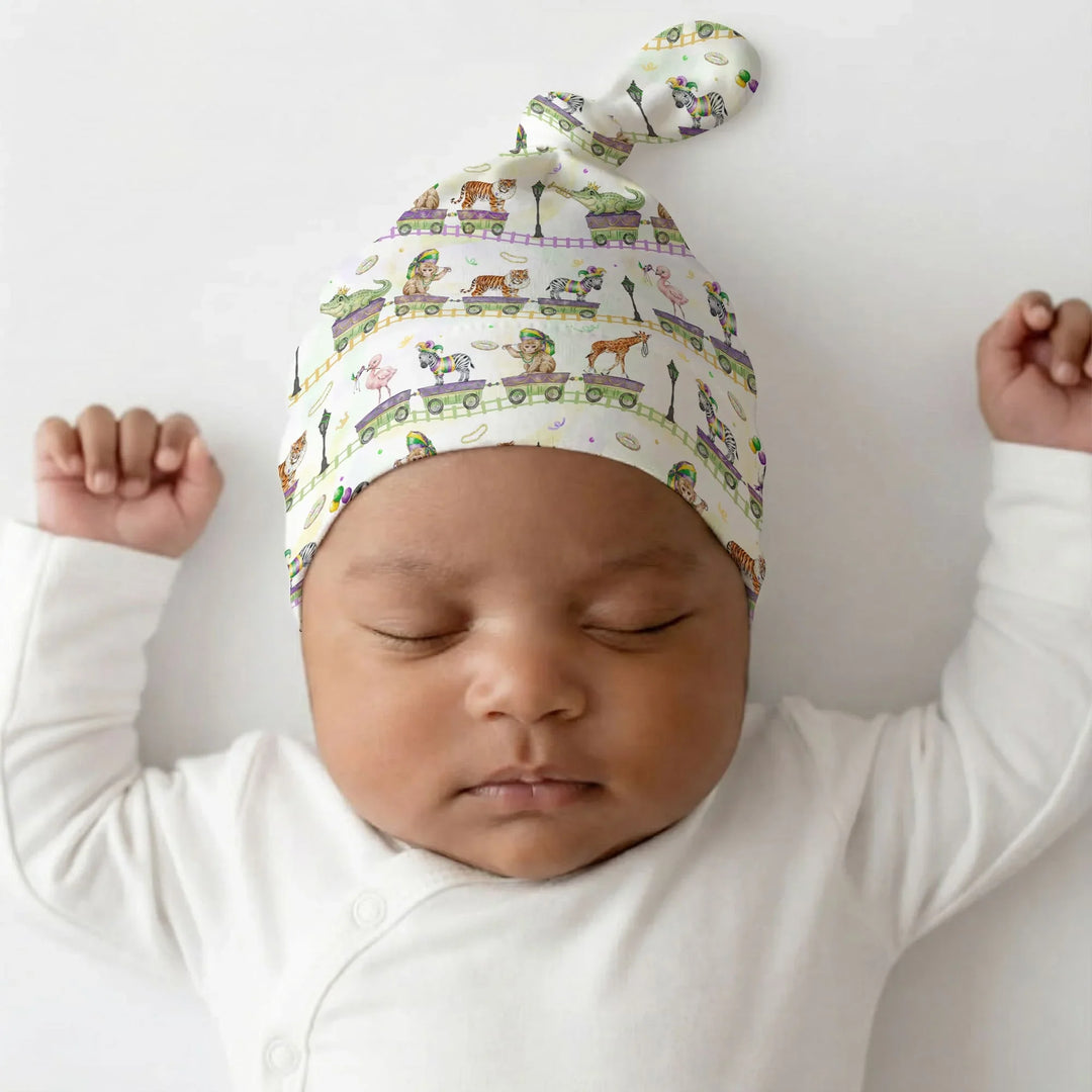 Mardi Gras Jungle Krewe Bamboo Knotted Hat