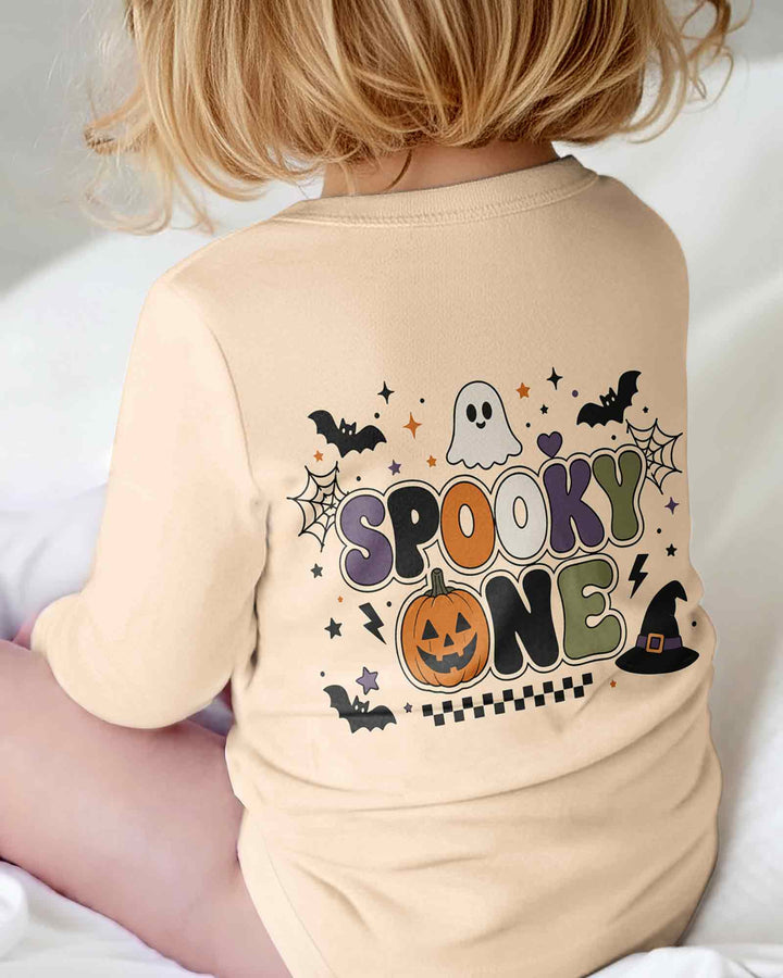 Personalized Spooky One Halloween Baby Bamboo Bodysuit