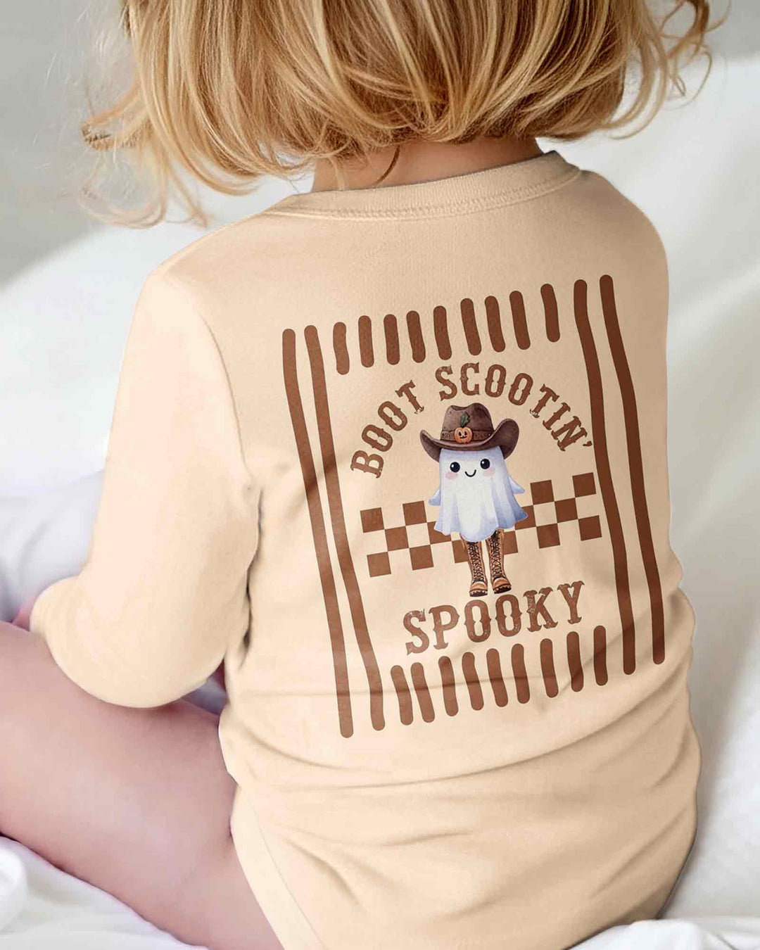 Personalized Scootin Boo Western Halloween Cowboy Bamboo Bodysuit