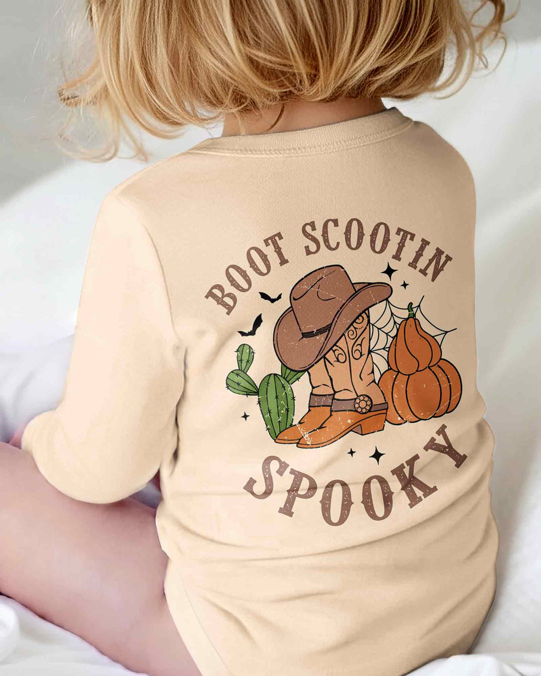Personalized Spooky Cowboy Cowgirl Bamboo Bodysuit