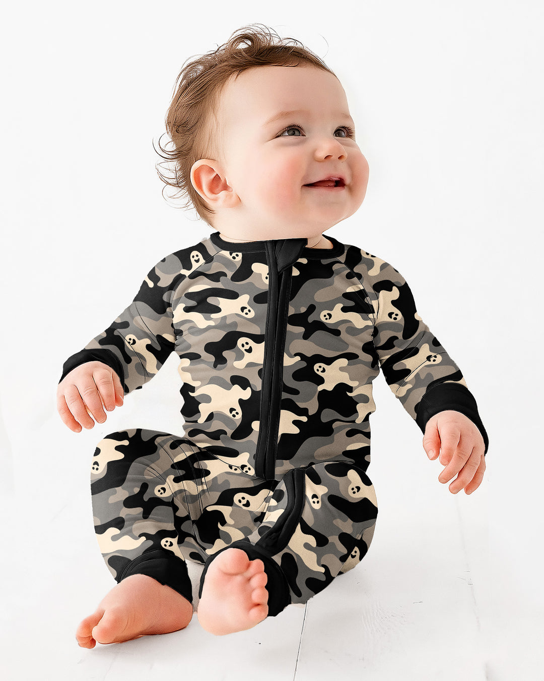 Camo Halloween Ghost Bamboo Convertible Zippy
