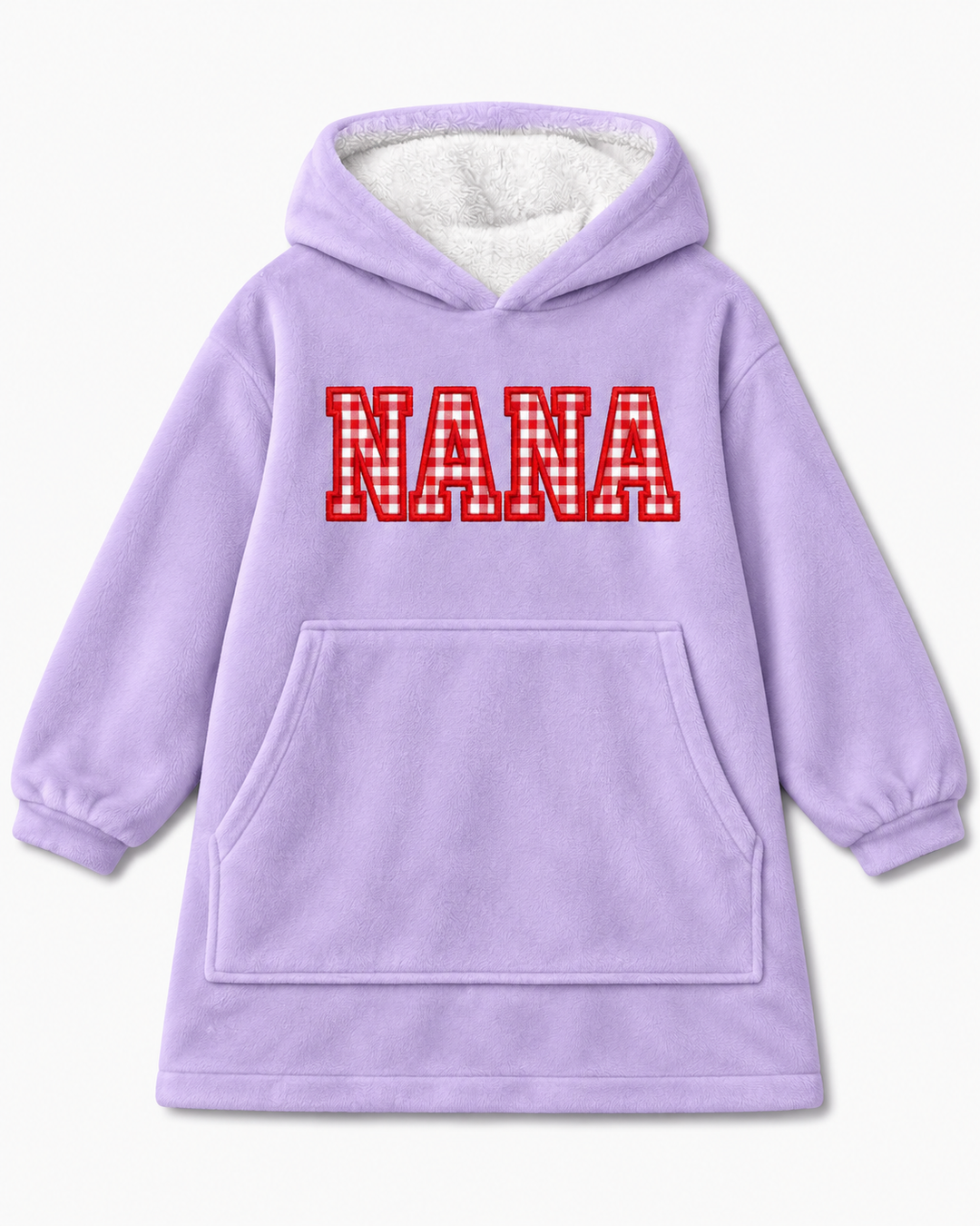 Custom Sweet Family Matching Embroidered Bamboo Blanket Hoodie