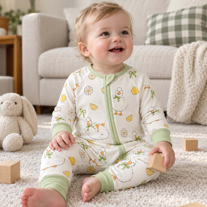 Lemon Daisy Ducks Bamboo Convertible Zippy