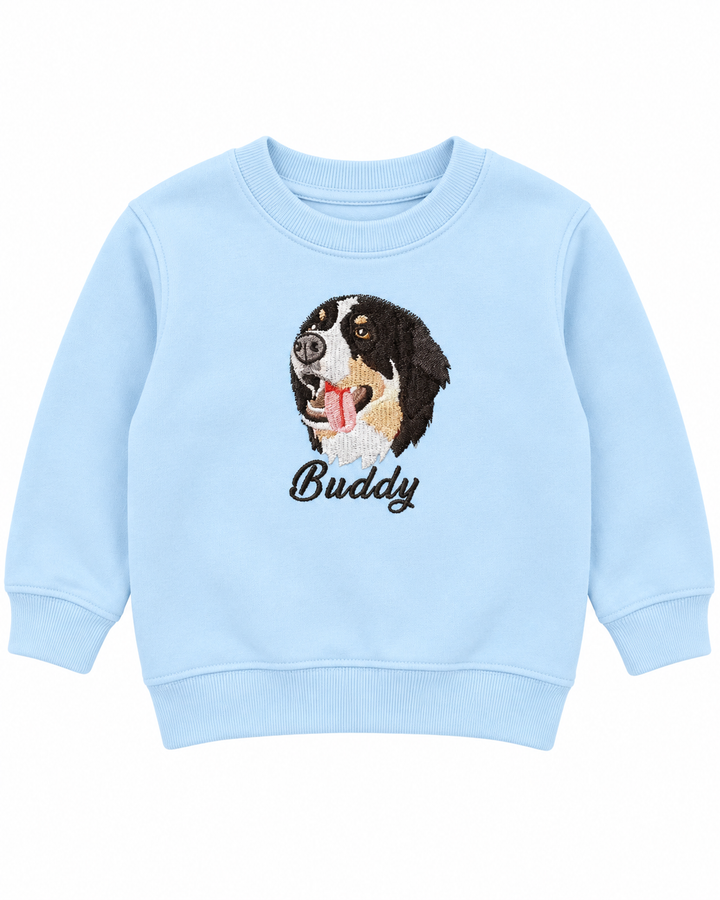 Custom Pet Embroidered Bamboo Crewneck Sweatshirt