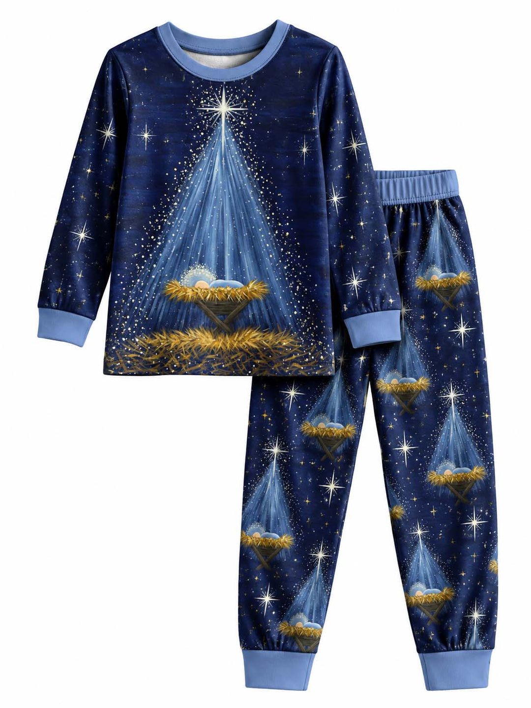 Light Of Bethlehem Bamboo Two Piece Long Sleeve Pajama Set