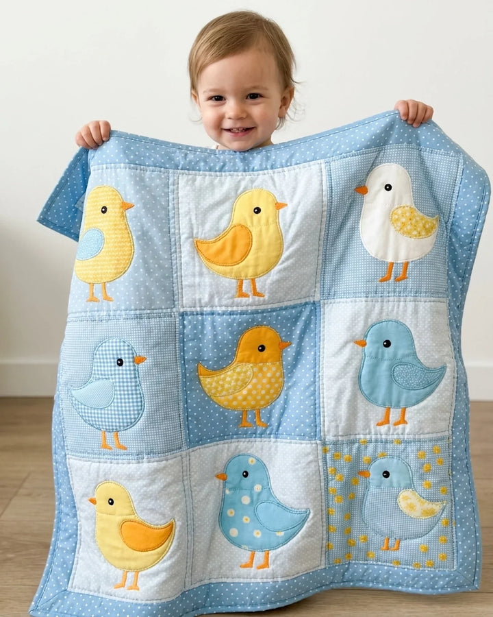 Little Bird Bamboo Quilt Blanket
