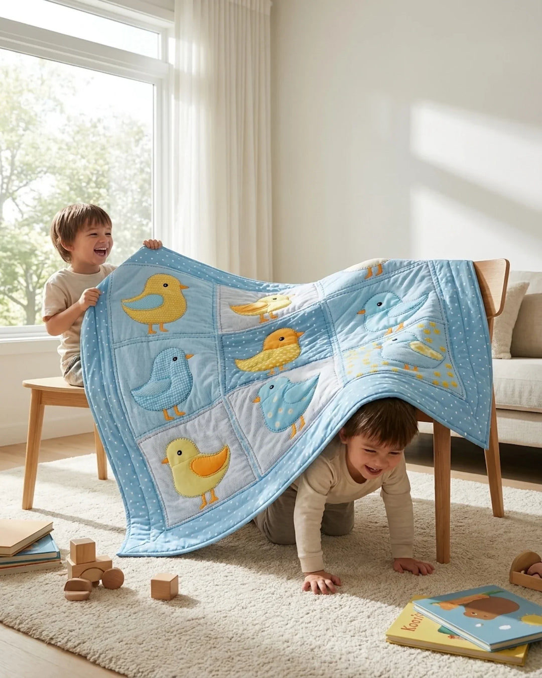Little Bird Bamboo Quilt Blanket