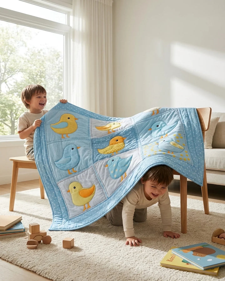 Little Bird Bamboo Quilt Blanket