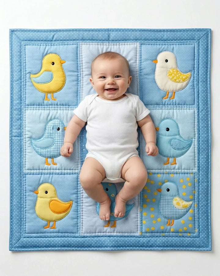 Little Bird Bamboo Quilt Blanket