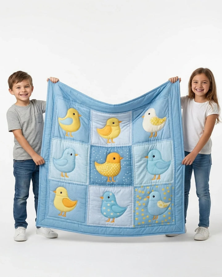 Little Bird Bamboo Quilt Blanket