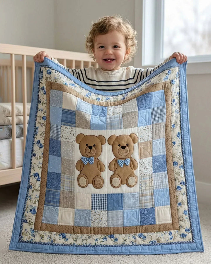 Little Teddy Bear Bamboo Quilt Blanket