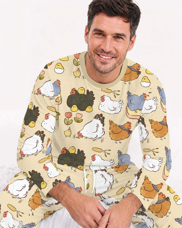Little Chicken Friends Bamboo Men's Pajama Set