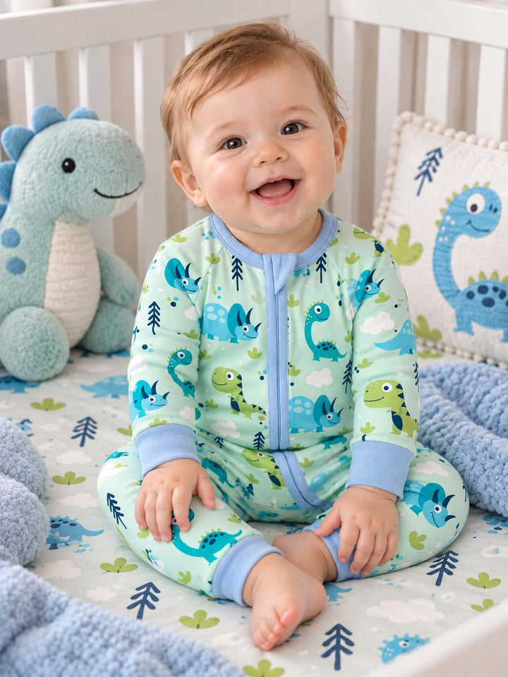 Little Dinosaur Forest Bamboo Convertible Zippy
