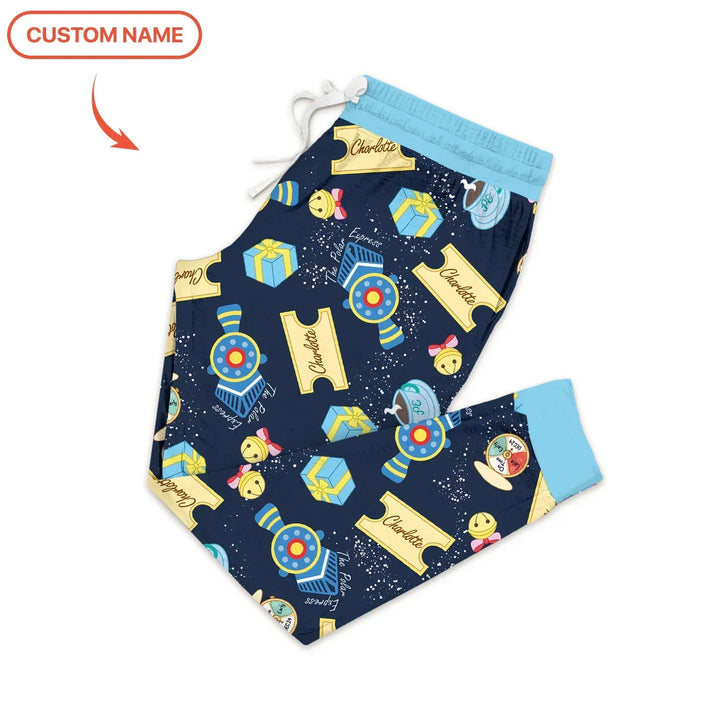 Express Train Christmas Bamboo Women Pajama Set