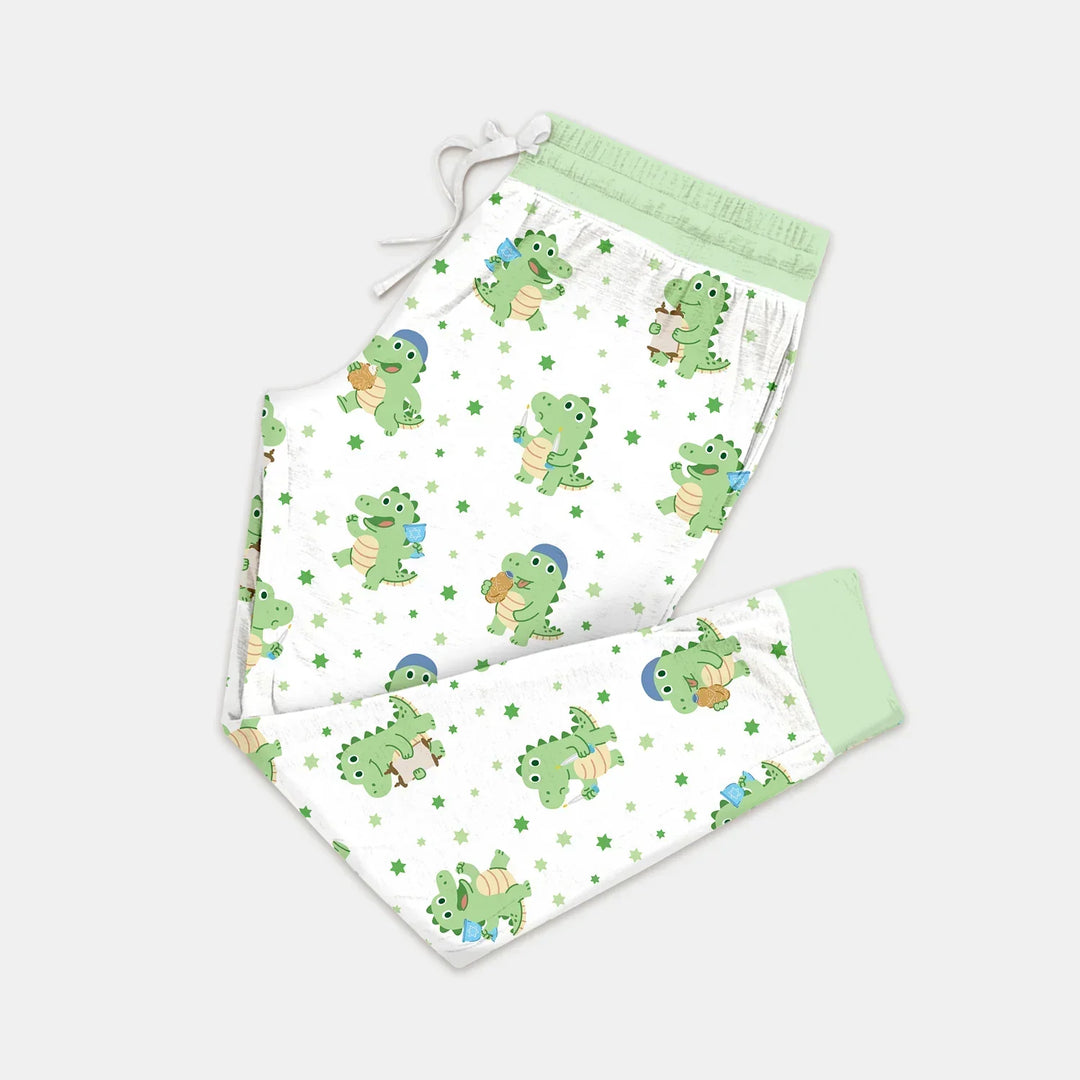 Shabbat Dinosaur Bamboo Women Pajama Set