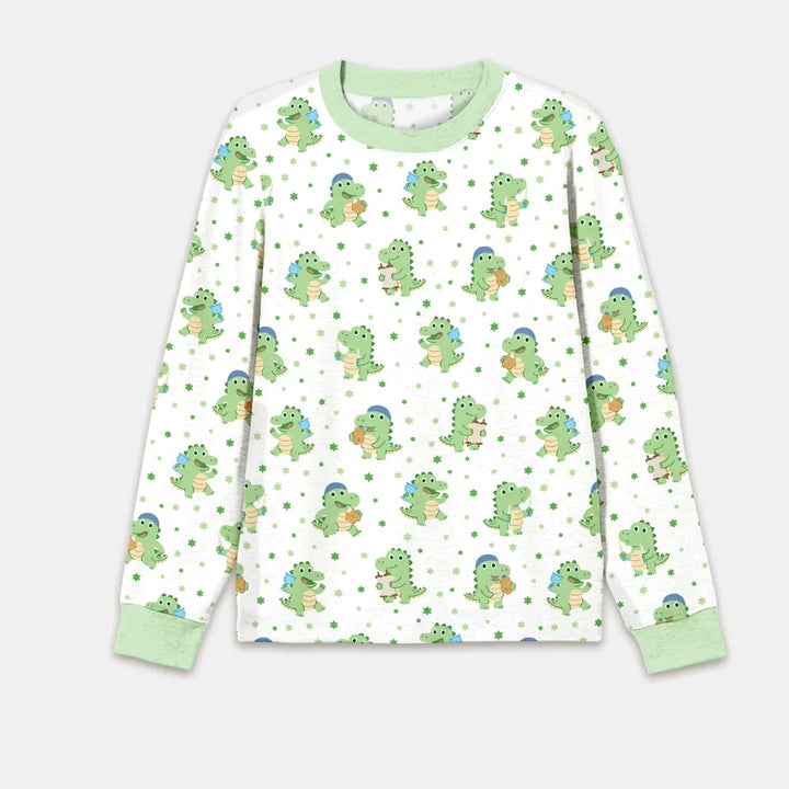Shabbat Dinosaur Bamboo Men's Pajama Set
