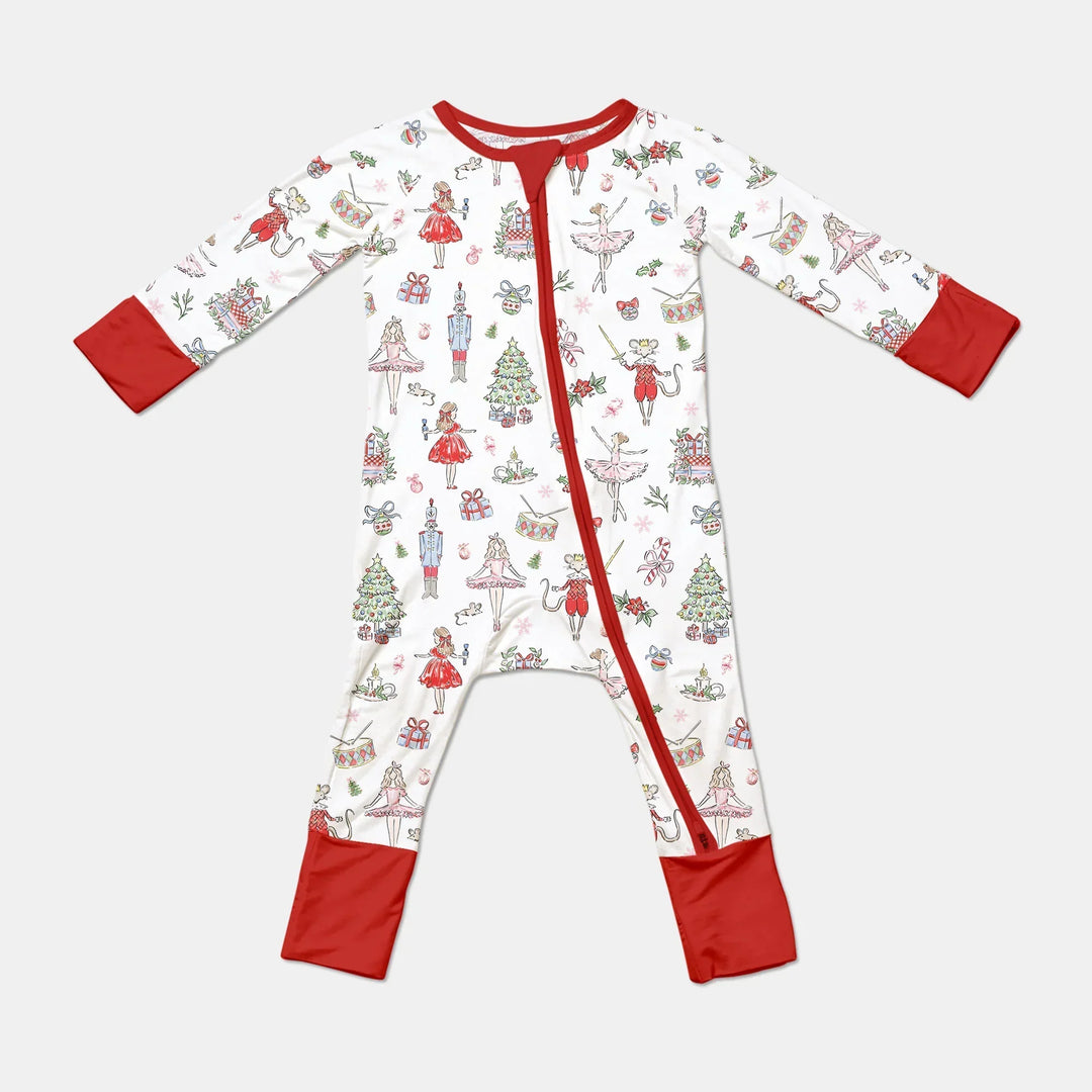 Sweet Nutcracker Holiday Matching Mom And Baby Bamboo Convertible Zippy