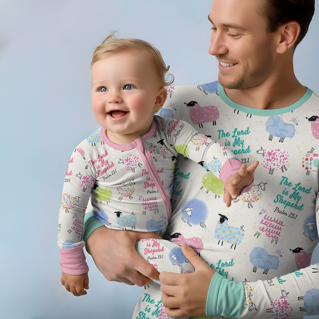 The Lord Is My Shepherd Psalm 23 Bamboo Men's Pajama Set