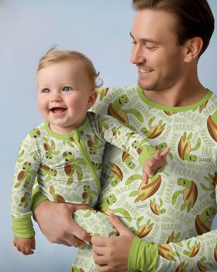 Father and Son Turtle Bamboo Convertible Zippy
