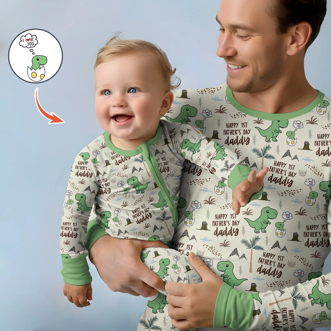 First Father's Day Daddysaurus Bamboo Convertible Zippy