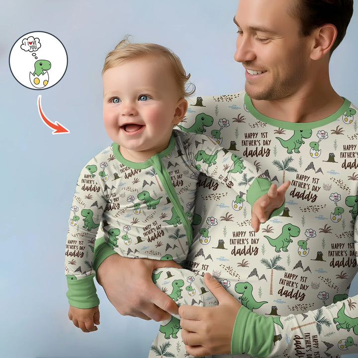 First Father's Day Daddysaurus Bamboo Convertible Zippy