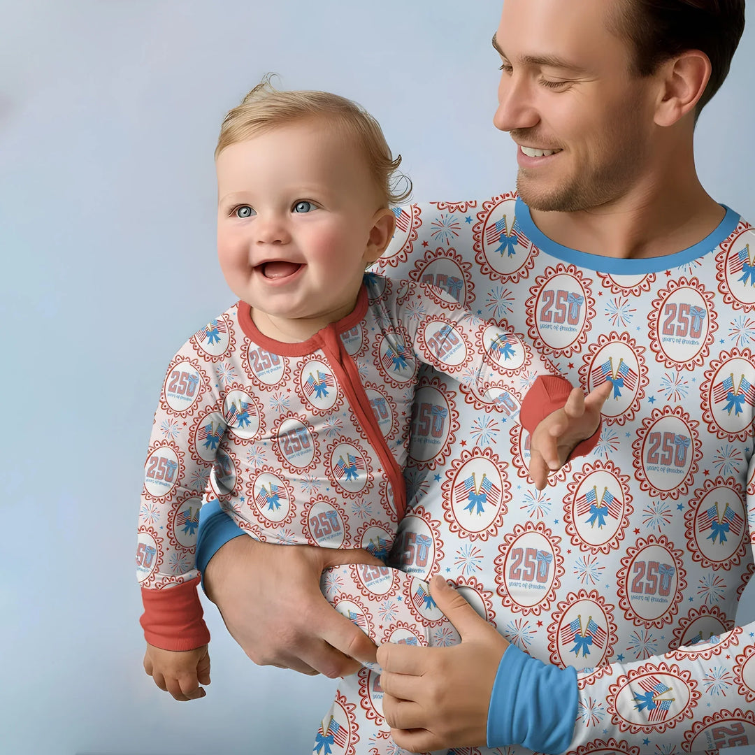 Patriotic Coquette Bamboo Men's Pajama Set