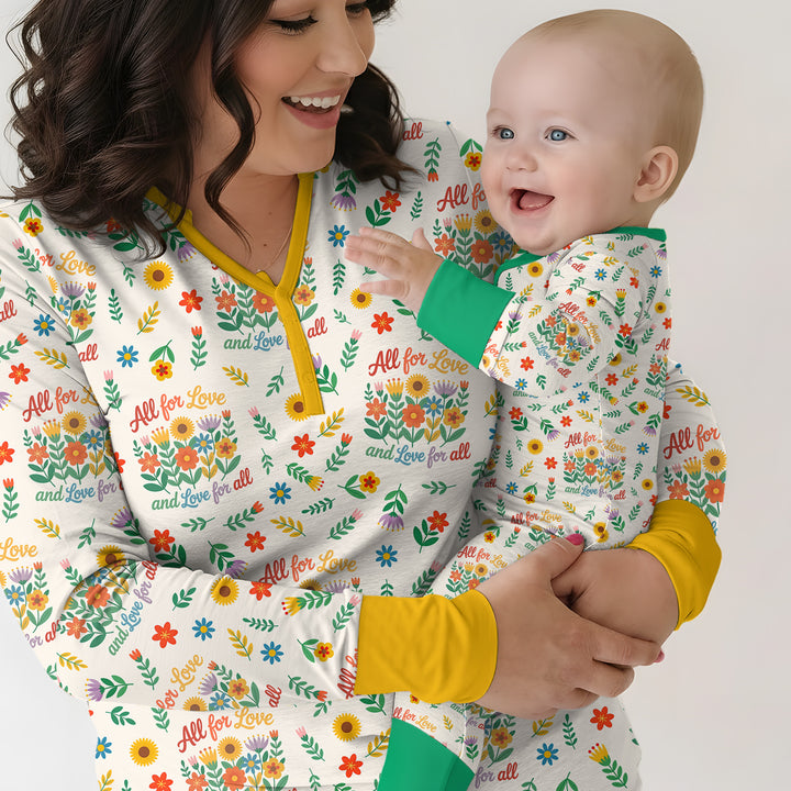 Love For All Family Matching Bamboo Women Pajama Set