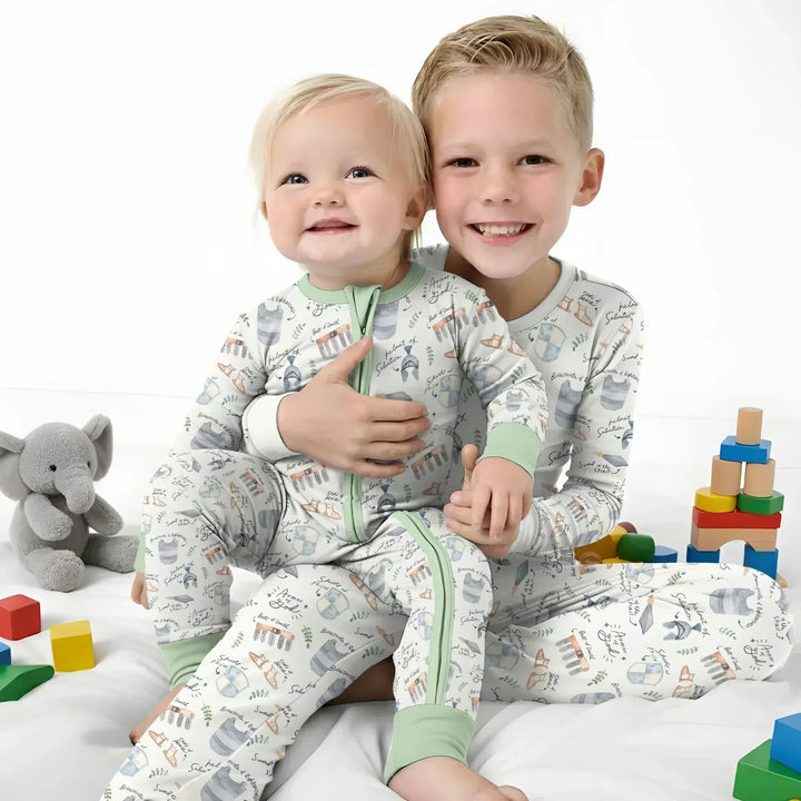 Ephesians 6:10-18 Armor of God Bamboo Two Piece Long Sleeve Pajama Set