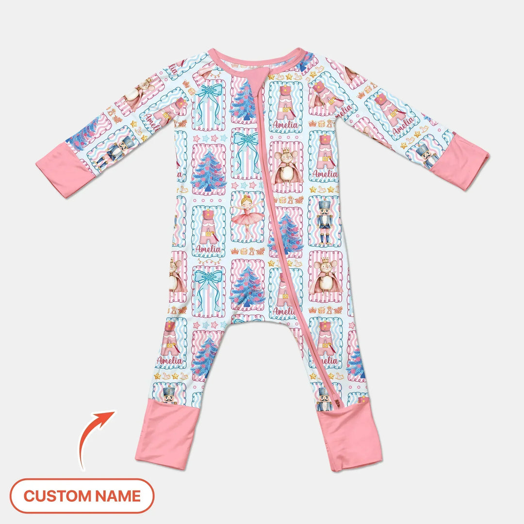 Custom Name Nutcracker Wonderland Bamboo Convertible Zippy